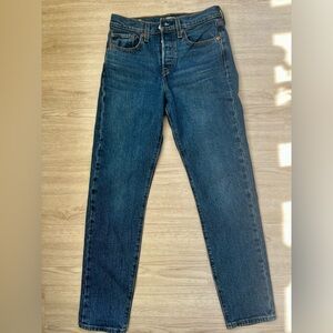 Levi’s Wedgie dark wash jeans, nearly new